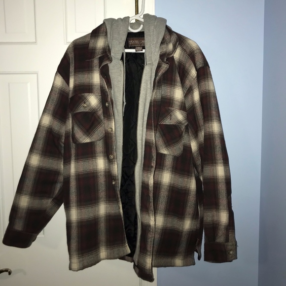 moose creek hooded flannel jacket